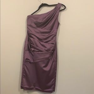 David’s Bridal One Shoulder Dress